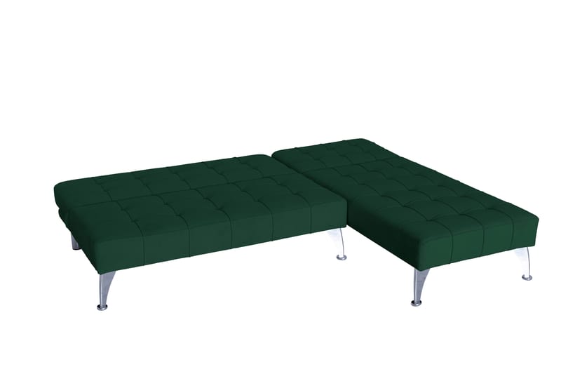 Divansoffa i grön sammet med bäddfunktion - grön - Products - Möbler - Soffa - Bäddsoffa - Bäddsoffa divan