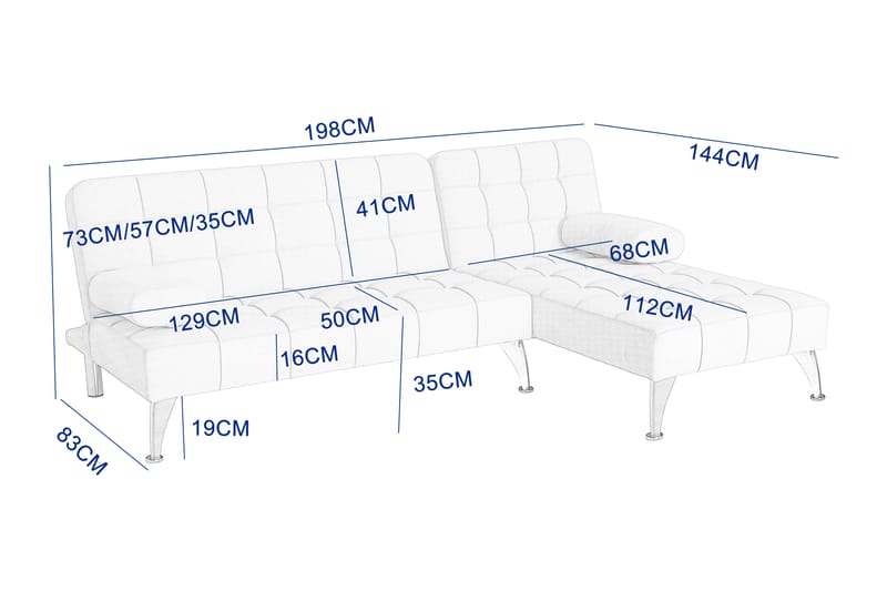 Divansoffa i grön sammet med bäddfunktion - grön - Products - Möbler - Soffa - Bäddsoffa - Bäddsoffa divan
