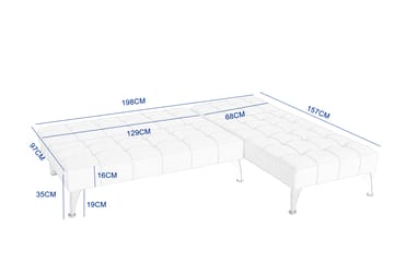 Divansoffa med bäddfunktion svart sammet - Neptun - svart - Products - Möbler - Soffa - Bäddsoffa - Bäddsoffa divan