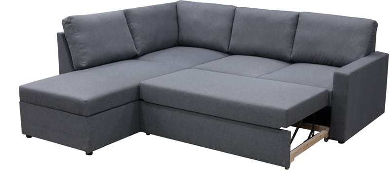 Dream hörnsoffa med bäddfunktion och förvaring - Mörkgrå - Mörkgrå - Products - Möbler - Soffa - Bäddsoffa - Hörnbäddsoffa