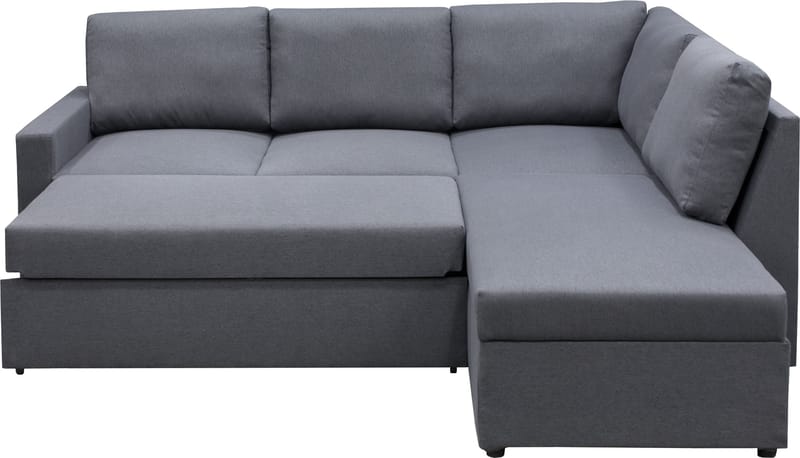 Dream hörnsoffa med bäddfunktion och förvaring - Mörkgrå - Mörkgrå - Products - Möbler - Soffa - Bäddsoffa - Hörnbäddsoffa