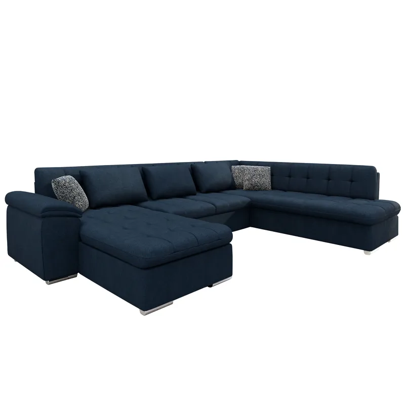Dynir Bäddsoffa med Divan och Schäslong 5-sits - Blå - Products - Möbler - Soffa - Bäddsoffa - Bäddsoffa divan