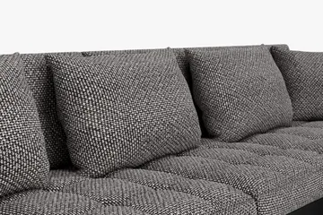 Dynir Stor Hörnbäddsoffa Divan med Förvaring Höger 350 cm - Svart / Grå - Products - Möbler - Soffa - Bäddsoffa - Bäddsoffa längsbäddad