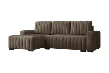Esher Bäddsoffa Höger - Brun - Products - Möbler - Soffa - Bäddsoffa - Bäddsoffa divan