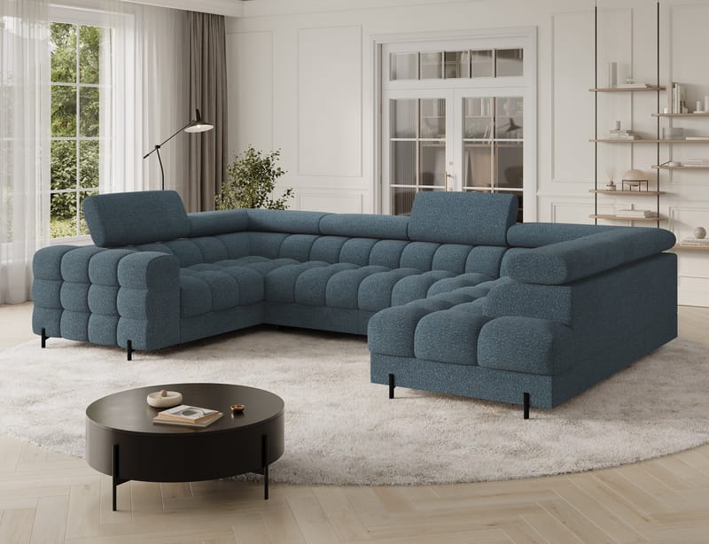 Fectory 6-sits Bubblig Hörnbäddsoffa med Schäslong och förvaring Höger - Jaffray 40 - Products - Möbler - Soffa - Bäddsoffa - Hörnbäddsoffa