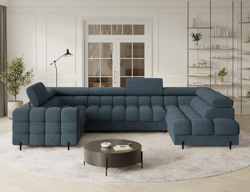 Fectory 6-sits Bubblig Hörnbäddsoffa med Schäslong och förvaring Höger - Jaffray 40 - Products - Möbler - Soffa - Bäddsoffa - Hörnbäddsoffa