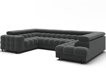 Fectory 6-sits Bubblig Hörnbäddsoffa med Schäslong och förvaring Höger - Sola 06 - Products - Möbler - Soffa - Bäddsoffa - Hörnbäddsoffa