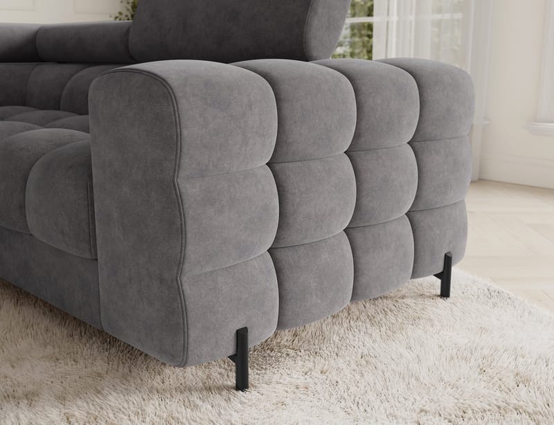 Fectory 6-sits Bubblig Hörnbäddsoffa med Schäslong och förvaring Vänster - Aura 04 - Products - Möbler - Soffa - Bäddsoffa - Hörnbäddsoffa