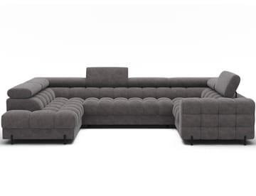 Fectory 6-sits Bubblig Hörnbäddsoffa med Schäslong och förvaring Vänster - Aura 04 - Products - Möbler - Soffa - Bäddsoffa - Hörnbäddsoffa