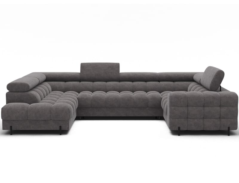 Fectory 6-sits Bubblig Hörnbäddsoffa med Schäslong och förvaring Vänster - Aura 04 - Products - Möbler - Soffa - Bäddsoffa - Hörnbäddsoffa