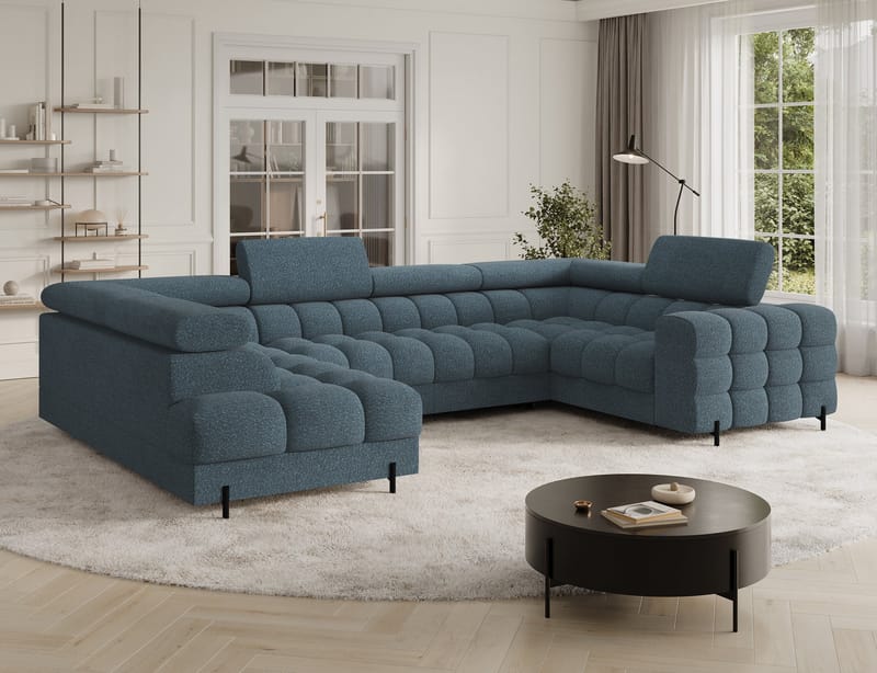 Fectory 6-sits Bubblig Hörnbäddsoffa med Schäslong och förvaring Vänster - Jaffray 40 - Products - Möbler - Soffa - Bäddsoffa - Hörnbäddsoffa