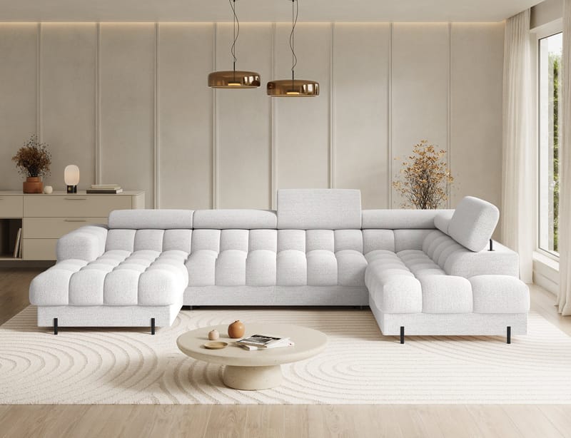Feraria 6-sits Bubblig Bäddsoffa med Divan och Schäslong förvaring Höger - Royal 01 - Products - Möbler - Soffa - Bäddsoffa - Hörnbäddsoffa