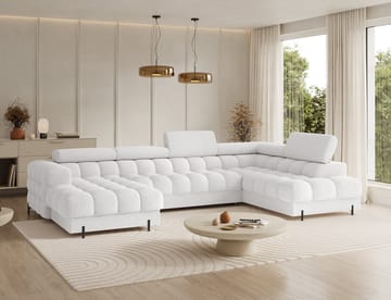 Feraria 6-sits Bubblig Bäddsoffa med Divan och Schäslong förvaring Höger - Royal 01 - Products - Möbler - Soffa - Bäddsoffa - Hörnbäddsoffa