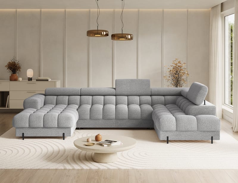 Feraria 6-sits Bubblig Bäddsoffa med Divan och Schäslong förvaring Höger - Royal 03 - Products - Möbler - Soffa - Bäddsoffa - Hörnbäddsoffa