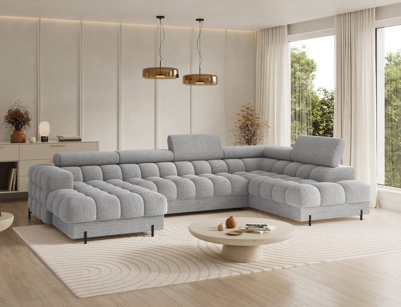 Feraria 6-sits Bubblig Bäddsoffa med Divan och Schäslong förvaring Höger - Royal 03 - Products - Möbler - Soffa - Bäddsoffa - Hörnbäddsoffa