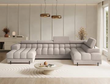 Feraria 6-sits Bubblig Bäddsoffa med Divan och Schäslong förvaring Höger - Royal 18 - Products - Möbler - Soffa - Bäddsoffa - Hörnbäddsoffa