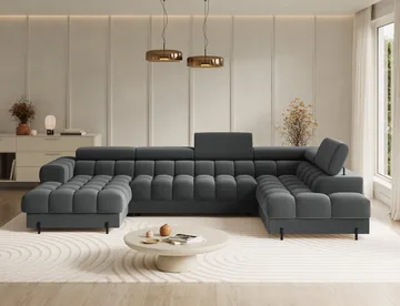 Feraria 6-sits Bubblig Bäddsoffa med Divan och Schäslong förvaring Höger - Sola 06 - Products - Möbler - Soffa - Bäddsoffa - Hörnbäddsoffa