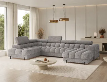 Feraria 6-sits Bubblig Bäddsoffa med Divan och Schäslong förvaring Vänster - Pellerito 20 - Products - Möbler - Soffa - Bäddsoffa - Hörnbäddsoffa