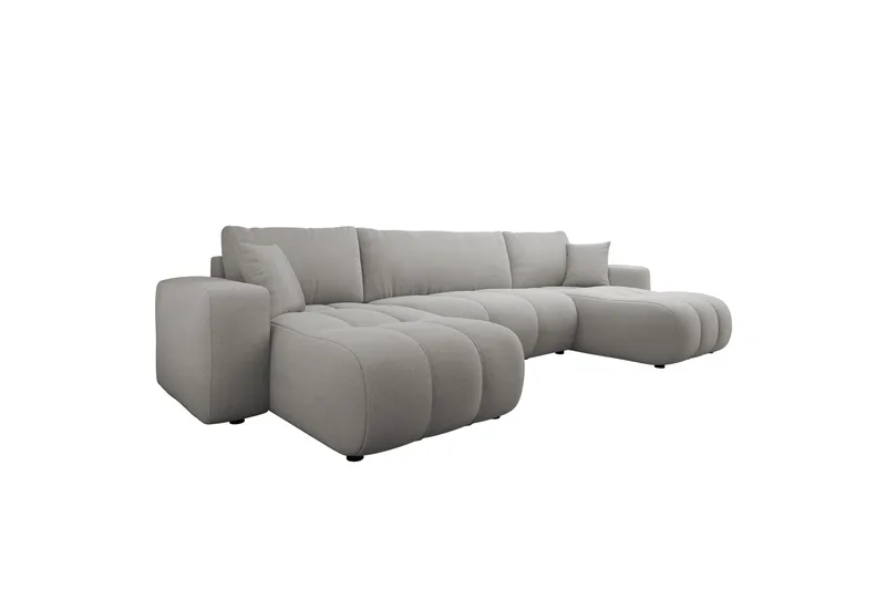 Flo Bäddsoffa Dubbeldivan 4-sits - Grå - Products - Möbler - Soffa - Bäddsoffa - U bäddsoffa