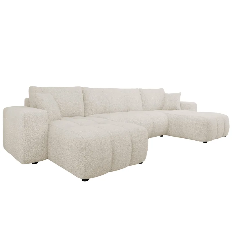 Flo Bäddsoffa Dubbeldivan 4-sits - Vit - Products - Möbler - Soffa - Bäddsoffa - U bäddsoffa