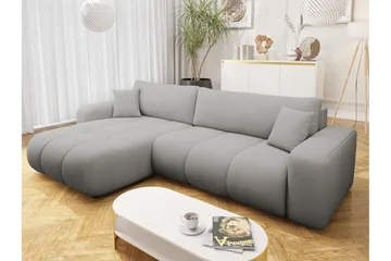 Flo Bäddsoffa med Divan 3-sits - Grå - Products - Möbler - Soffa - Bäddsoffa - Bäddsoffa divan