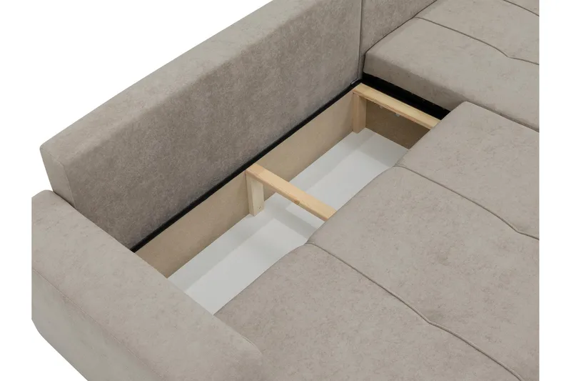 Flo Bäddsoffa med Divan 3-sits - Grå - Products - Möbler - Soffa - Bäddsoffa - Bäddsoffa divan