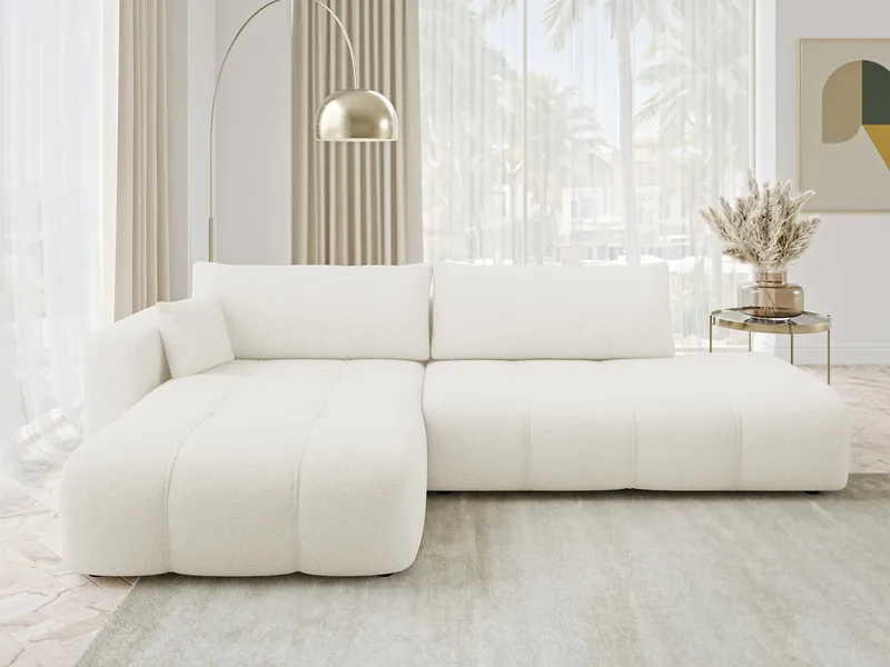 Flo Bäddsoffa med Divan 4-sits - Vit - Products - Möbler - Soffa - Bäddsoffa - Bäddsoffa divan