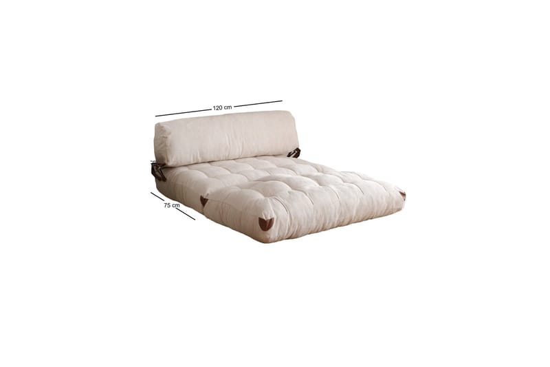 Fold Teddy Bäddsoffa Vit - Vit - Products - Möbler - Soffa - Bäddsoffa - 2 sits bäddsoffa