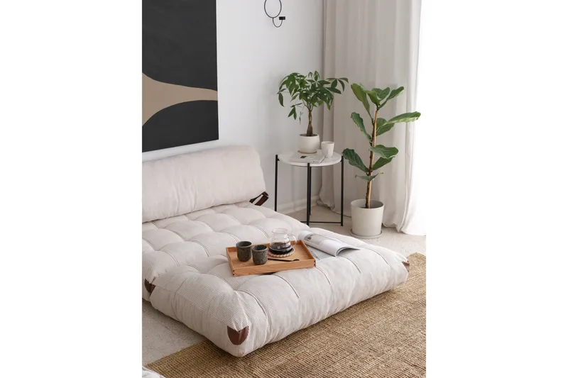 Fold Teddy Bäddsoffa Vit - Vit - Products - Möbler - Soffa - Bäddsoffa - 2 sits bäddsoffa