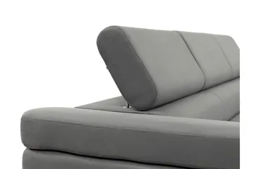 Gabina Bäddsoffa 3-sits i Konstläder - Svart/Mörkgrå - Products - Möbler - Soffa - Bäddsoffa - 3 sits bäddsoffa