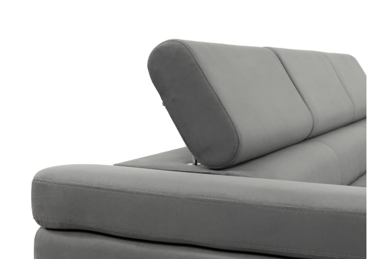 Gabina Bäddsoffa 3-sits i Konstläder - Vit/Mörkgrå - Products - Möbler - Soffa - Bäddsoffa - 3 sits bäddsoffa