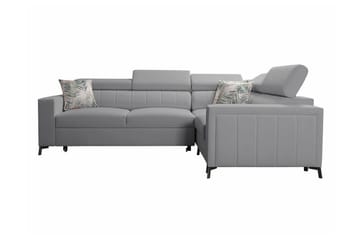 Galbally 3-sits Hörnbäddsoffa Light grey - Products - Möbler - Soffa - Bäddsoffa - Hörnbäddsoffa