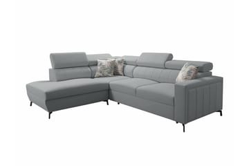 Galbally 3-sits Hörnbäddsoffa Light grey - Products - Möbler - Soffa - Bäddsoffa - Hörnbäddsoffa
