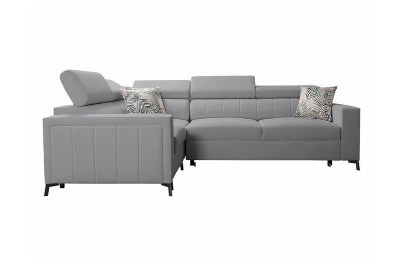 Galbally 3-sits Hörnbäddsoffa Ljusgrå - Products - Möbler - Soffa - Bäddsoffa - Hörnbäddsoffa