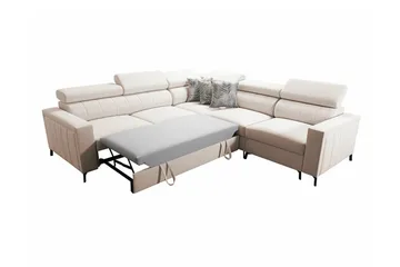 Galbally 4-sits Hörnbäddsoffa Ljusgrå - Products - Möbler - Soffa - Bäddsoffa - Hörnbäddsoffa