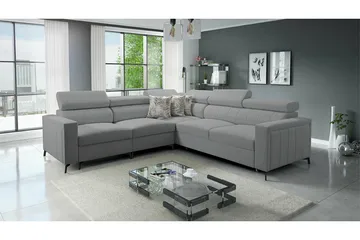 Galbally 4-sits Hörnbäddsoffa Ljusgrå - Products - Möbler - Soffa - Bäddsoffa - Hörnbäddsoffa