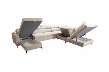 Galbally 5-sits Hörnbäddsoffa Dark blue - Products - Möbler - Soffa - Bäddsoffa - Hörnbäddsoffa