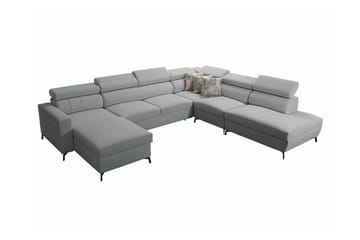 Galbally 5-sits Hörnbäddsoffa Light grey/Dark grey - Products - Möbler - Soffa - Bäddsoffa - Hörnbäddsoffa