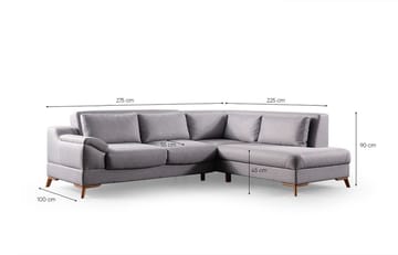 Lepinas 5-sits Hörnsoffa - Products - Möbler - Soffa - Bäddsoffa - Hörnbäddsoffa