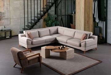Lepinas 6-sits Hörnsoffa - Products - Möbler - Soffa - Bäddsoffa - Hörnbäddsoffa