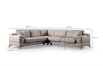 Lepinas 6-sits Hörnsoffa - Products - Möbler - Soffa - Bäddsoffa - Hörnbäddsoffa