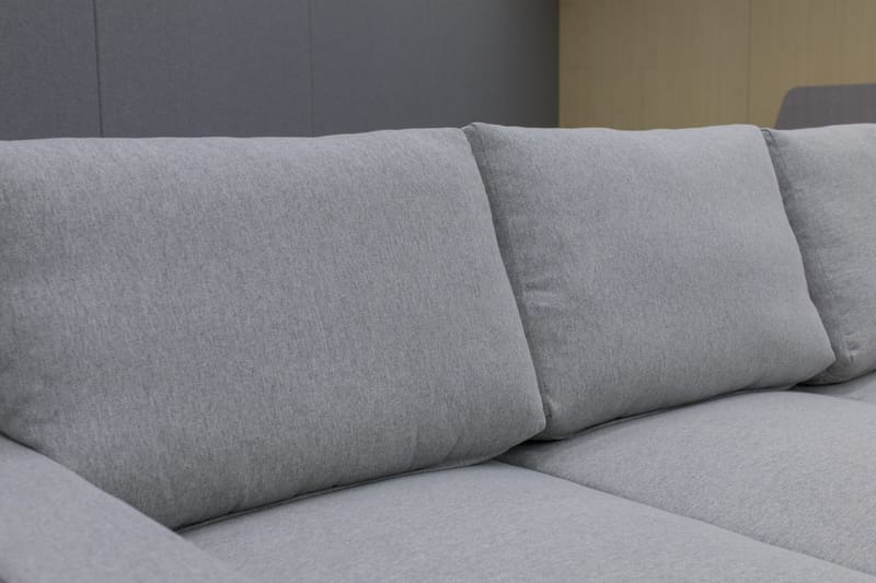 Hörnsoffa med bäddfunktion och förvaring - Grå - Products - Möbler - Soffa - Bäddsoffa - Hörnbäddsoffa