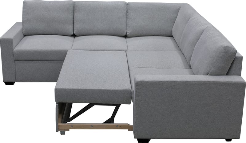 Hörnsoffa med bäddfunktion och förvaring - Grå - Products - Möbler - Soffa - Bäddsoffa - Hörnbäddsoffa