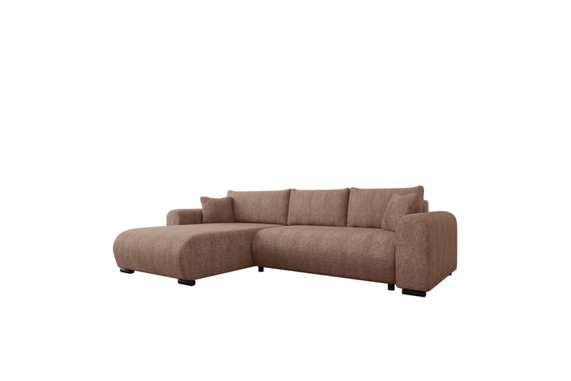 Handda Bäddsoffa med Divan 3-sits i Bouclé, Rosa