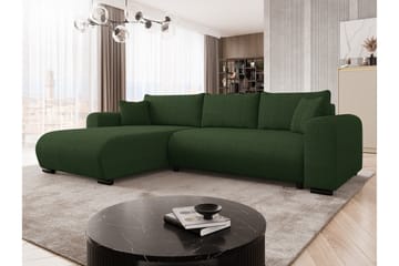 Handda Bäddsoffa med Divan 3-sits i Manchester - Grön - Products - Möbler - Soffa - Bäddsoffa - Bäddsoffa divan