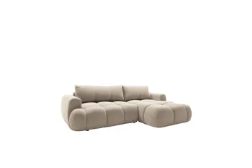 Handu Bäddsoffa med Divan 3-sits i Bouclé - Beige - Products - Möbler - Soffa - Bäddsoffa - Bäddsoffa divan