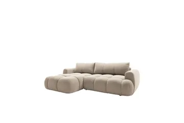 Handu Bäddsoffa med Divan 3-sits i Bouclé - Beige - Products - Möbler - Soffa - Bäddsoffa - Bäddsoffa divan