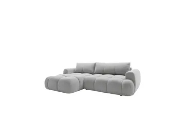 Handu Bäddsoffa med Divan 3-sits i Bouclé - Grå - Products - Möbler - Soffa - Bäddsoffa - Bäddsoffa divan