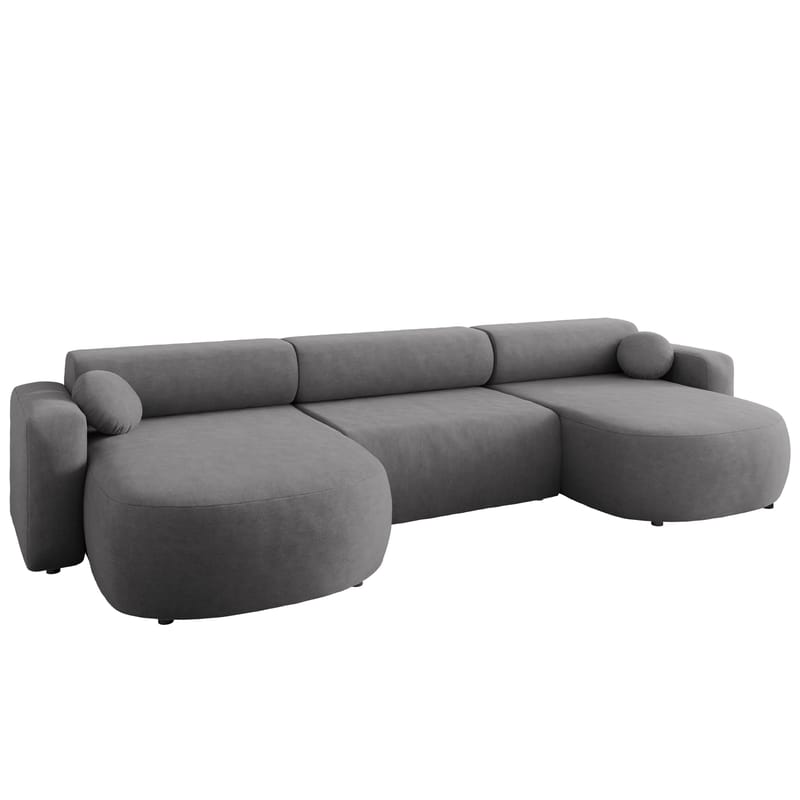 Hanish Bäddsoffa Dubbeldivan 5-sits - Grå - Products - Möbler - Soffa - Bäddsoffa - U bäddsoffa