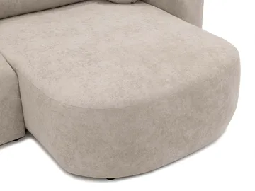Hanish Bäddsoffa Dubbeldivan 5-sits - Vit - Products - Möbler - Soffa - Bäddsoffa - U bäddsoffa